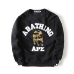 Bape X A Bathing Ape Print Plus Size Pullover Sweater