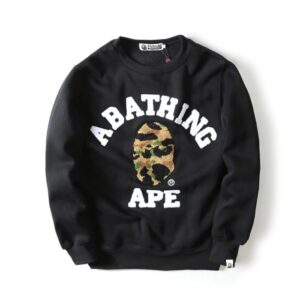 Bape X A Bathing Ape Print Plus Size Pullover Sweater