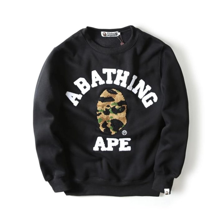 Bape X A Bathing Ape Print Plus Size Pullover Sweater Bape X A Bathing Ape Print Plus Size Pullover Sweater