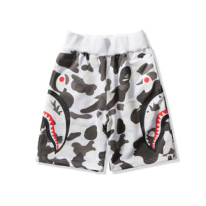 Bape X 1ST CAMO GLOW SIDE SHARK BEACH SHORTS MENS