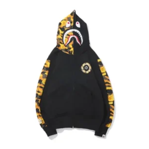 A Bathing Ape Bape XO Orange Black Hoodie