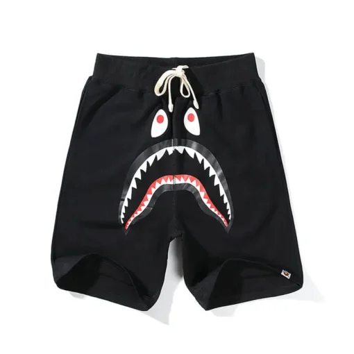 Bape X A Bathing Ape Black Bape Shark Shorts Bape X A Bathing Ape Black Bape Shark Shorts