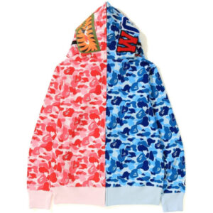 BAPE X ABC Separate Shark Full Zip Hoodie – Pink-Blue