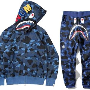 BAPE X Shark Blue Tracksuit