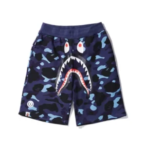 Bape X Blue Shark Shorts