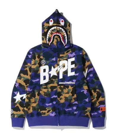 Bape X Shark Hoodies Men Women Casual Sweatshirts Streetwear Hip Hop Jacket Bape X Shark Hoodies Men Women Casual Sweatshirts Streetwear Hip Hop Jacket