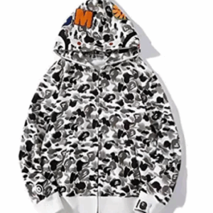 White Bape Hoodie Camo