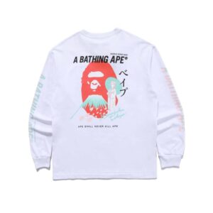 Bape X A Bathing Ape Head Print Sweatshirt